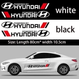 Bộ 02 Tem Dán Sườn Có Logo Hãng Xe Ô Tô, Decal Sticker Dán Xe Hơi Phong Cách Thể Thao Cá Tính