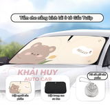 (KH) Tấm che nắng trong kính lái ô tô gấp gọn thông minh - phủ bạc titan chống nóng
