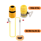 Dụng cụ chổi rửa xe 2 trong 1 kèm vòi nước đa năng tiện lợi hàng tốt tạo bọt