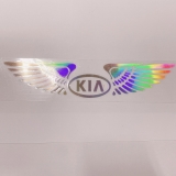 Tem Decal Phản Quang Cánh Thiên Thần Logo Hãng Xe Dán Trang Trí Theo Logo Xe Ô Tô