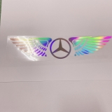 Tem Decal Phản Quang Cánh Thiên Thần Logo Hãng Xe Dán Trang Trí Theo Logo Xe Ô Tô