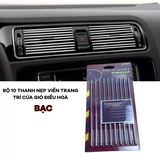 Bộ 10 Thanh Nẹp Viền Trang Trí Khe Điều Hòa màu