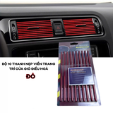 Bộ 10 Thanh Nẹp Viền Trang Trí Khe Điều Hòa màu