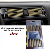 Bộ 10 Thanh Nẹp Viền Trang Trí Khe Điều Hòa màu