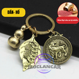 Móc Khóa 12 Con Giáp Phong Thủy Treo Chìa Khóa Bằng Đồng Xe Hơi, Xe Máy