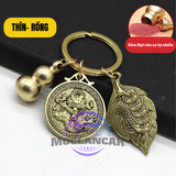 Móc Khóa 12 Con Giáp Phong Thủy Treo Chìa Khóa Bằng Đồng Xe Hơi, Xe Máy
