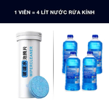 Lọ Ống 15 Viên Sủi Rửa Kính Ô Tô Xe Hơi Đậm Đặc Tiện Dụng (Hàng Loại 1, 1 viên= 4L)