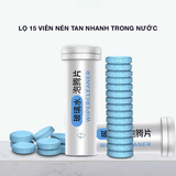 Lọ Ống 15 Viên Sủi Rửa Kính Ô Tô Xe Hơi Đậm Đặc Tiện Dụng (Hàng Loại 1, 1 viên= 4L)