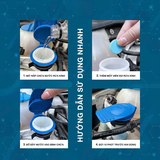 Lọ Ống 15 Viên Sủi Rửa Kính Ô Tô Xe Hơi Đậm Đặc Tiện Dụng (Hàng Loại 1, 1 viên= 4L)