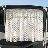 Rèm vải Cotton che nắng bên trong ô tô kích thước 70x50cm
