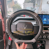Bọc vô lăng Luxury Car vân carbon phối da nhiều màu size 38-47cm xe con xe tải - L25
