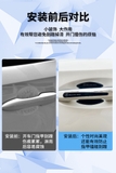 Sét 8 chi tiết màu đen chống trầy xước tay nắm và hõm cửa