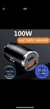 Tẩu sạc nhanh 100W - tẩu âm