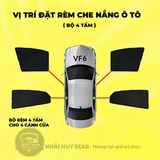 Rèm Che Nắng Nam Châm Chuẩn Fom Theo Xe