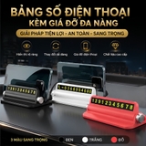 (KH) (bảng số 2) Bảng số điện thoại kèm giá đỡ 6 dãy số màu