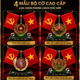 Bộ Cờ Đảng Và Cờ Tổ Quốc Trang Trí Xe Ô Tô, Văn Phòng Bàn Làm Việc