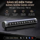 (KH) (BDT05) Bảng số điện thoại bằng nhôm dạng xoay
