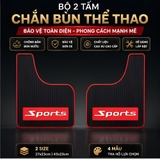 (KH) Bộ 2 tấm cao su chắn bùn thể thao KT 43x23 kèm ốc vít - Size lớn