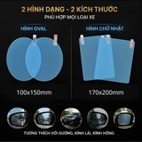 (KH) Miếng dán kính chống nước hình oval bầu dục 100x150cm