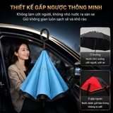(KH) Ô Dù Che Nắng Che Mưa Sử Dụng Ngoài Trời Gấp Gọn Tự Động 2 Chiều 24 Nan Kép Cao Cấp