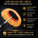 (KH) Dụng cụ chổi rửa xe 2 trong 1 kèm vòi nước đa năng tiện lợi hàng tốt tạo bọt