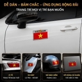 Tem nhôm / Cờ Phản Quang Việt Nam Dán Cho Oto, Xe Máy Đủ Size