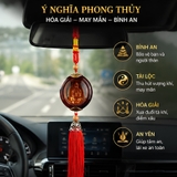Khánh treo xe phong thủy, dây tua rua đá