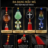 Khánh treo xe phong thủy, dây tua rua đá