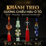 Khánh treo xe phong thủy, dây tua rua đá