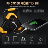 (KH) Đèn LED Cảnh Báo Nguy Hiểm Đa Năng Hình Tam Giác Kiêm Pin Sạc Dự Phòng Cho Ô Tô