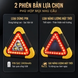 (KH) Đèn LED Cảnh Báo Nguy Hiểm Đa Năng Hình Tam Giác Kiêm Pin Sạc Dự Phòng Cho Ô Tô