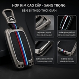 (80 loại xe ô tô ) Ốp bảo vệ chìa khóa bằng hợp kim có phản quang - OKL màu gray