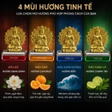 (50ml) Nước hoa ô tô CARLOX kiêm tượng phật Quan Thế Âm nghìn tay xoay 360 độ bằng năng lượng mặt trời