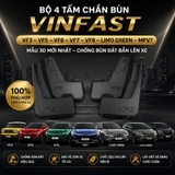 (KH) Bộ 4 Tấm Chắn bùn ô tô Vinfast VF3, F5,VF6, VF7, VF8 hạn chế bùn đất bắn lên xe MẪU 3D Mới nhất đầy đủ phụ kiện