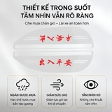 Bộ 2 miếng vè che mưa trong suốt logo hãng - VCM