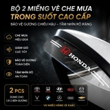 Bộ 2 miếng vè che mưa trong suốt logo hãng - VCM