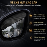 gương cầu lồi ô tô SEAMETAL Gương Chiếu Hậu Tròn Nhỏ Tự Động Đảo Ngược Điểm Mù 360 Độ Đa Năng