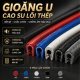 (KH) 1 mét Gioăng U cao su lõi thép - GLT đơn giá theo md