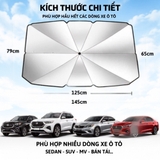 (KH) Ô dù che nắng kính lái -  Ô gấp ngược thông minh
