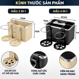 (2in1 HTT) Khay  Hộp đựng đa năng đặt trên tỳ tay trong xe màu