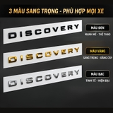 (KH) Chữ nổi 3D Discovery dán nắp capo màu