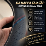 (KH) (BVL Mẫu 1) Bọc vô lăng ô tô da Nappa cao cấp sang trọng thoáng khí cầm chắc tay thiết kế phù hợp với các loại xe