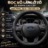 (KH) (BVL Mẫu 1) Bọc vô lăng ô tô da Nappa cao cấp sang trọng thoáng khí cầm chắc tay thiết kế phù hợp với các loại xe
