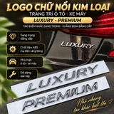 (KH) Tem dán chữ kim loại gắn trang trí ô tô xe máy