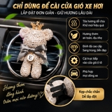 Sáp Thơm Cài Cửa Gió Gấu Popobe Đính Đá