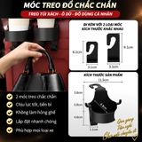 (KH) Móc treo đồ kiêm giá đỡ cốc 2 in 1 sau ghế tiện ích