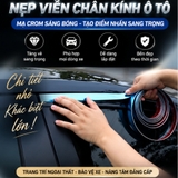 🚗 Cuộn Nẹp Viền Trang Trí Chân Kính Ô Tô Mạ Crom đủ size