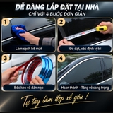 🚗 Cuộn Nẹp Viền Trang Trí Chân Kính Ô Tô Mạ Crom đủ size