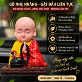 (KH) Tượng phật chú tiểu gõ mõ tụng kinh - Tượng GM05 gật đầu bằng NLMT
