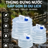 Thùng Đựng Nước Gấp Gọn Đi Du Lịch Dã Ngoại Siêu Nhẹ 5L 10l 15L